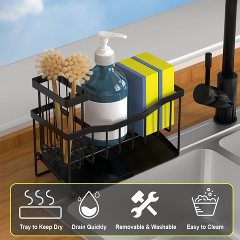 Stainless steel rustproof finish protects sinks while maintaining sleek kitchen style.