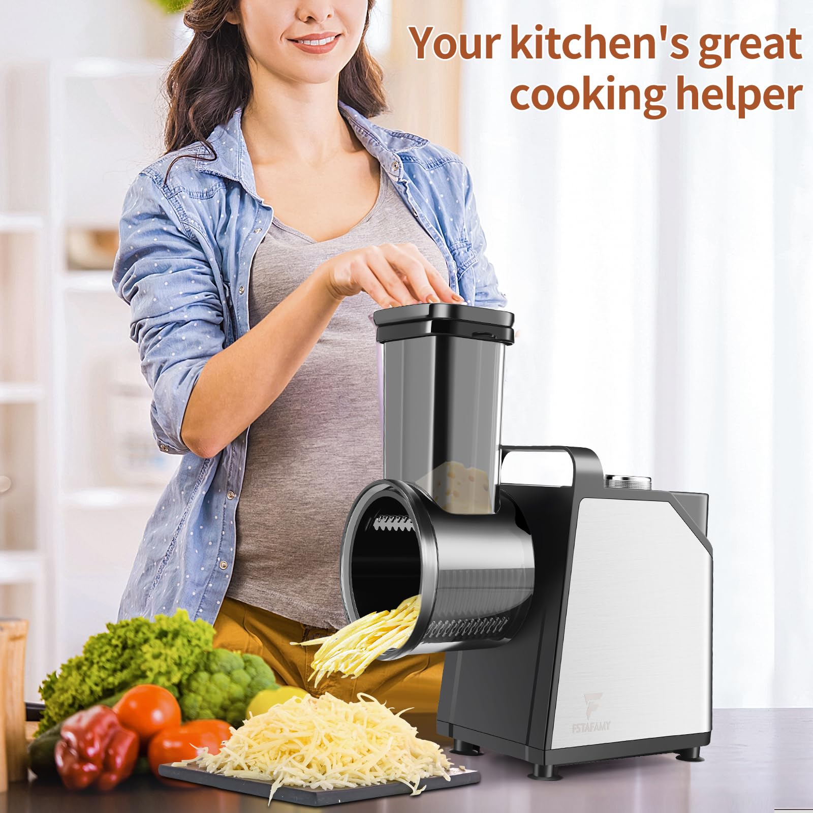 FSTAFAMY one-touch control enables effortless blade changes.