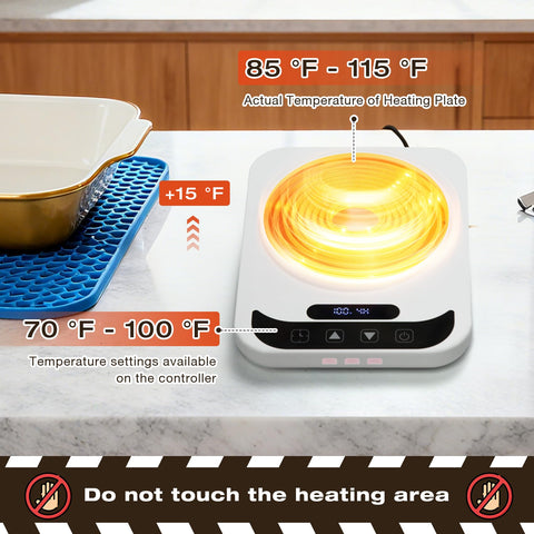 Ftzataz 12-hour timer offers hands-free proofing and scheduling flexibility.