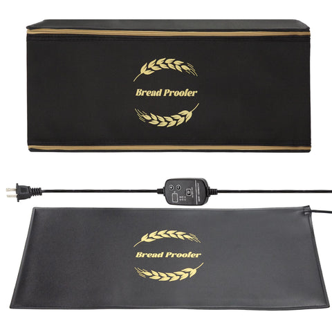 Ftzataz sourdough warming mat with proofer box; durable exterior for easy cleaning.