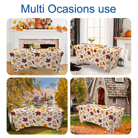 FUANGUI 8ft table cover fits long tables for festive events.