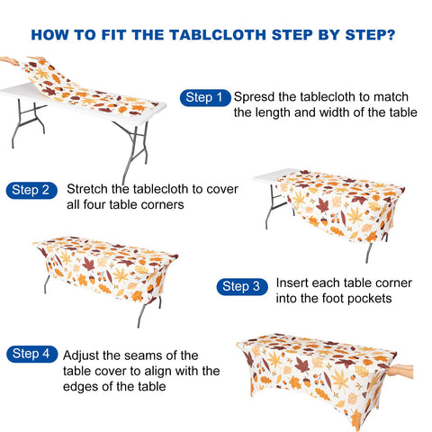 FUANGUI stain- and wrinkle-resistant finish supports quick cleanup after meals.