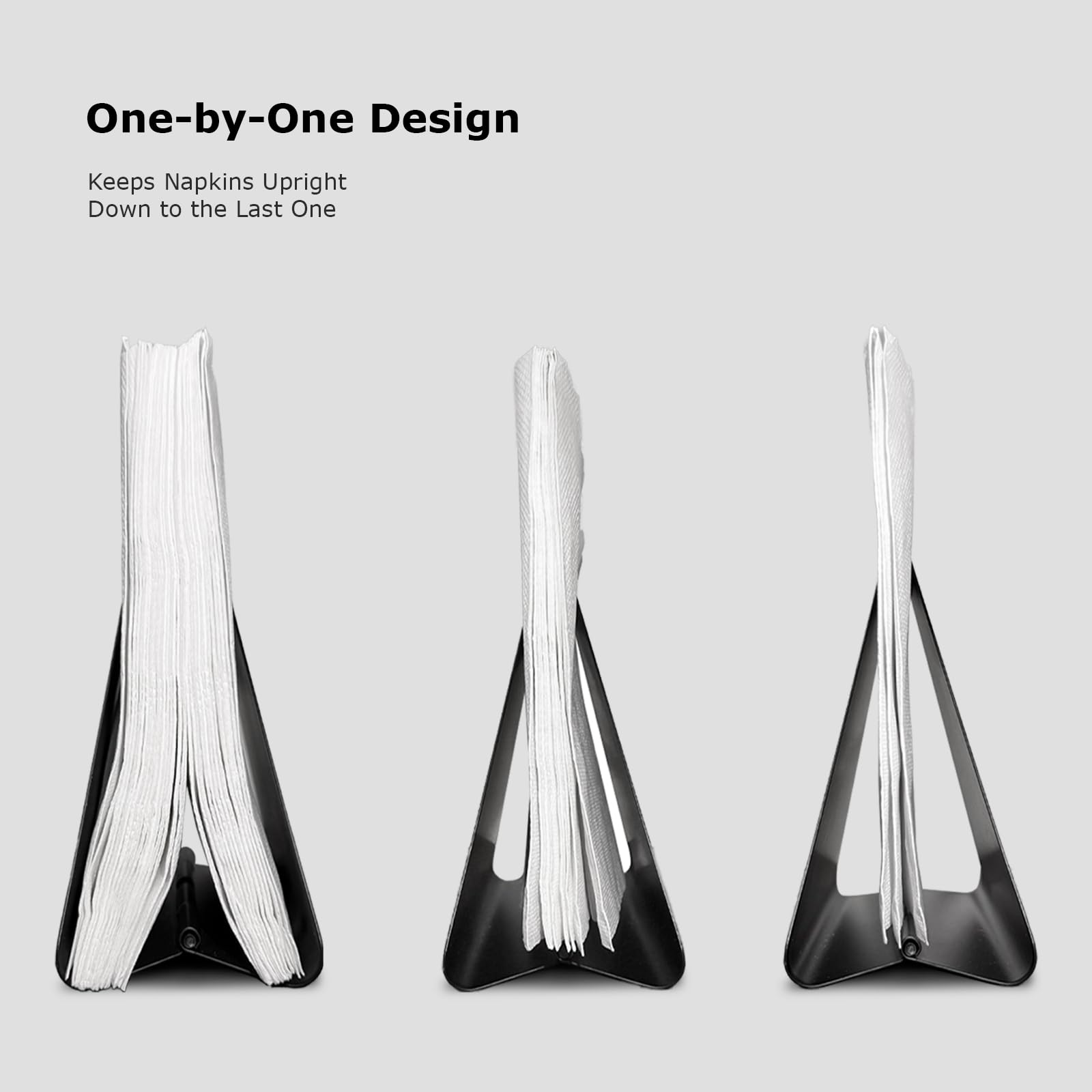 Fudontte on dining table keeps napkins neat and within reach.