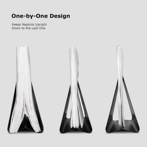 Fudontte on dining table keeps napkins neat and within reach.