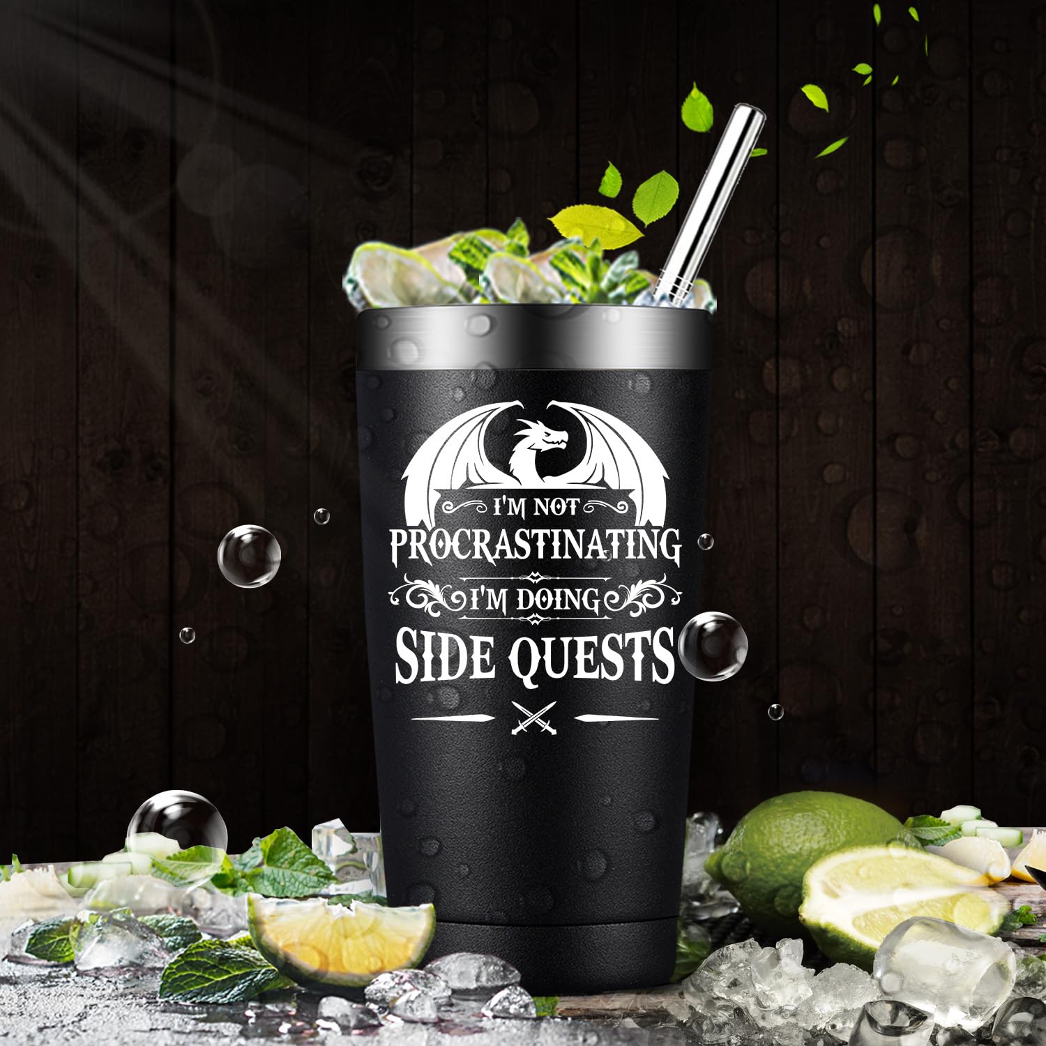 Fufandi DnD Gifts mug insulation 20oz keeps beverages warm