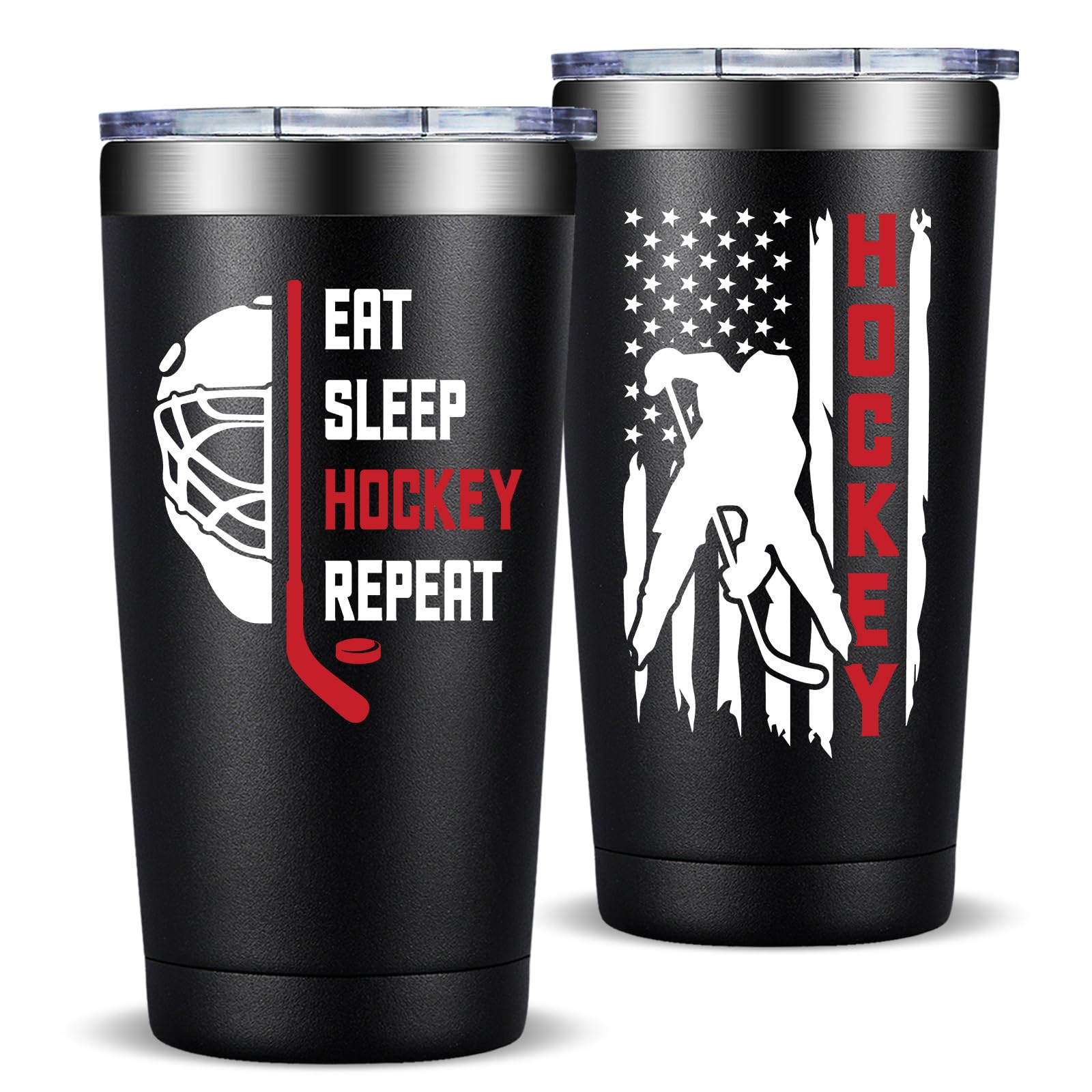 Fufandi hockey gifts 20oz tumbler pouring keeps drinks refreshed on the go