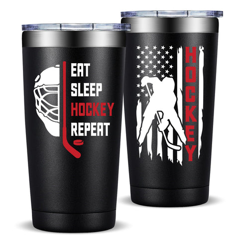 Fufandi hockey gifts 20oz tumbler pouring keeps drinks refreshed on the go