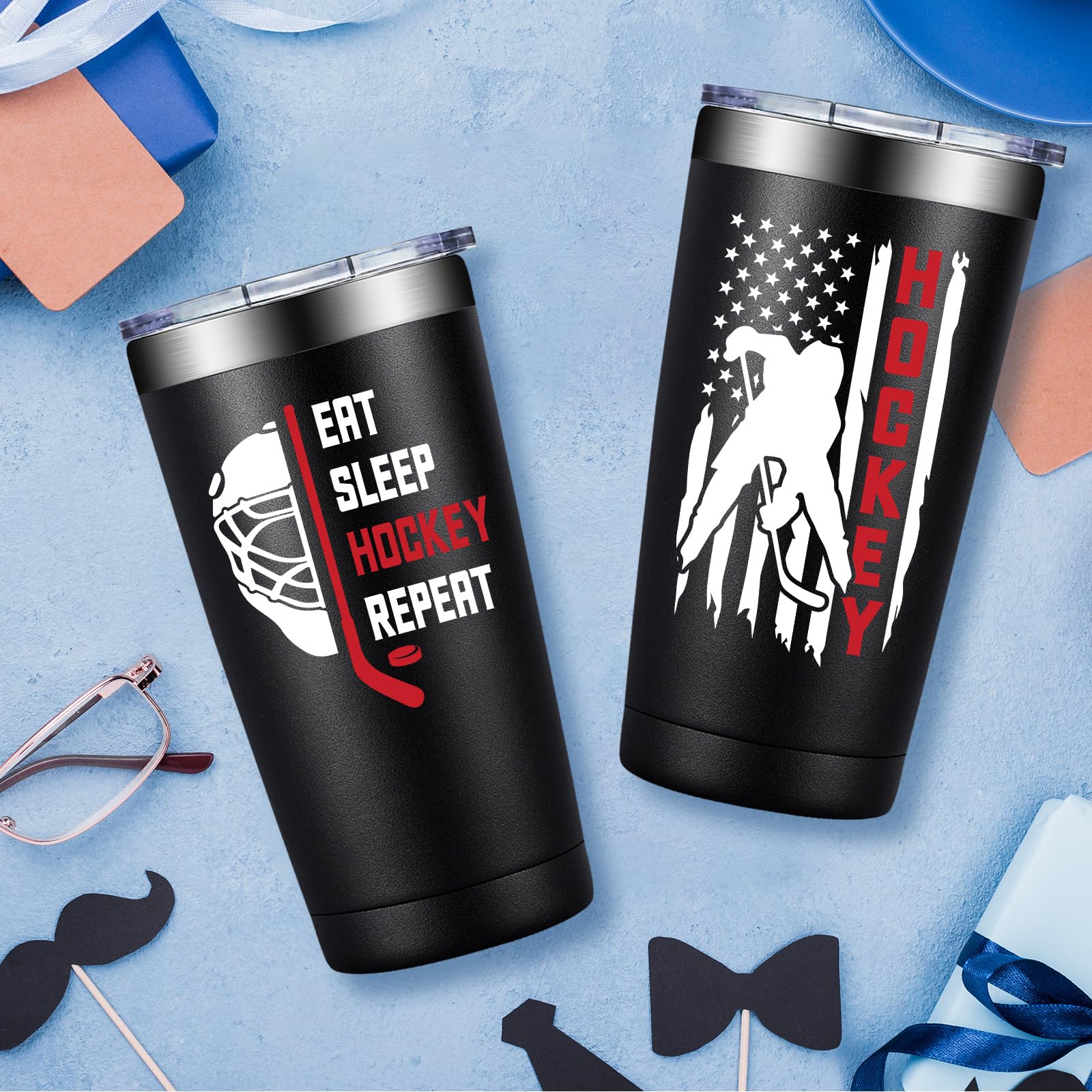 Fufandi hockey tumbler 304 stainless steel body resists rust daily use