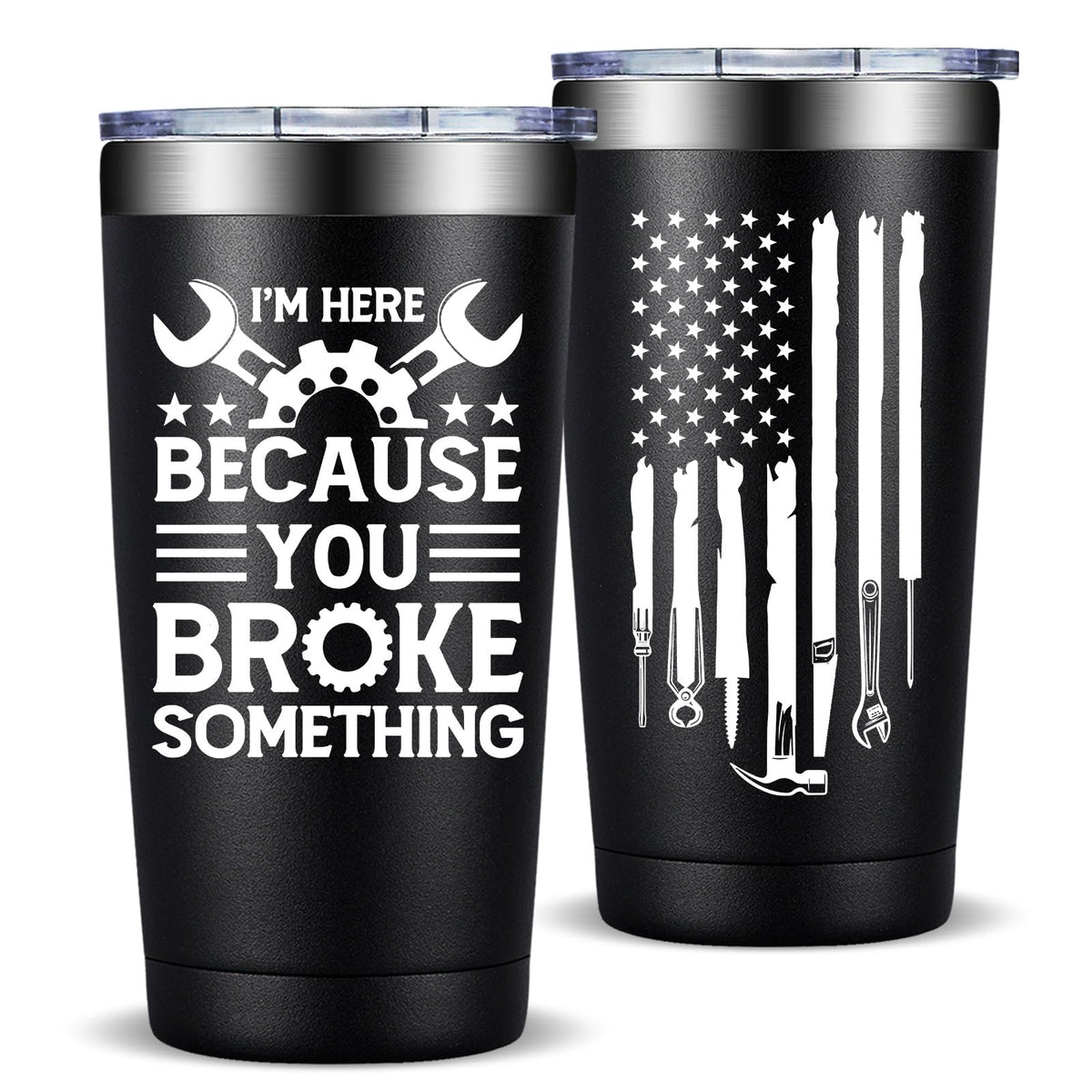 Fufandi 20oz mechanic gift tumbler with rugged design for daily use.