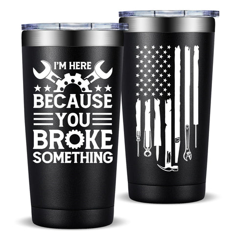 Fufandi 20oz mechanic gift tumbler with rugged design for daily use.