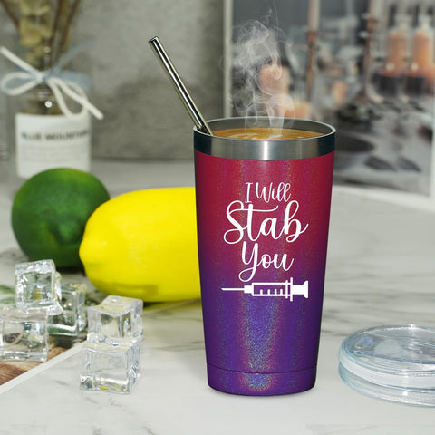 Fufandi tumbler supports coffee, tea, and water during long shifts.