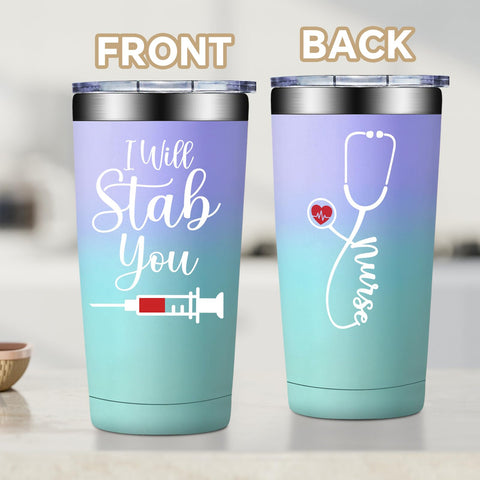 Fufandi nurse gifts tumbler in daily use for coffee or water