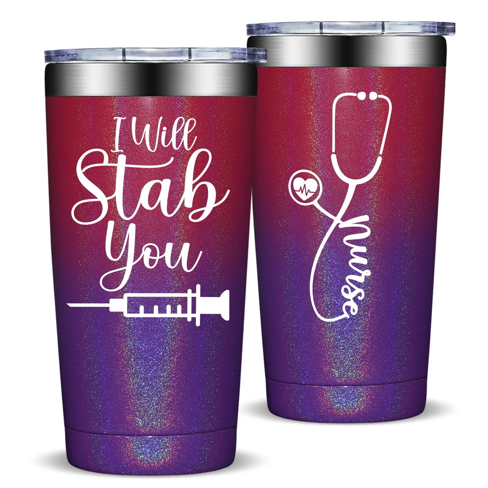 Fufandi nurse tumbler front view ideal for daily hydration.
