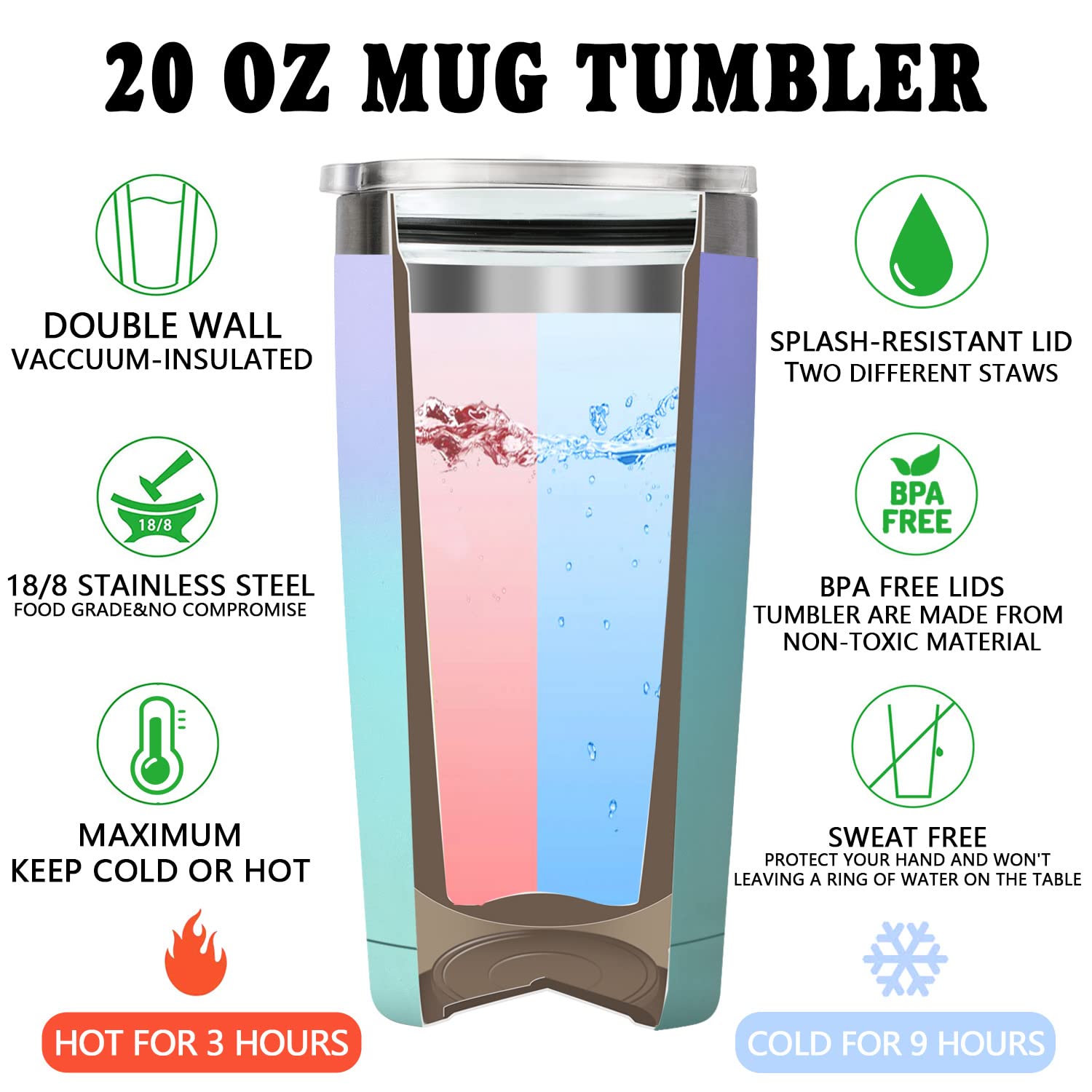 Fufandi nurse gifts tumbler hot and cold performance during shifts