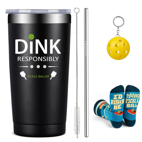 Fufandi pickleball-tumbler-20oz keeps beverages cold on the court.