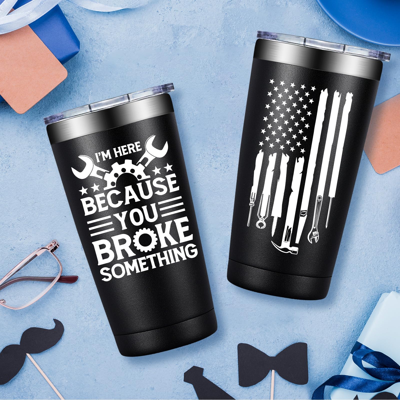 Fufandi stainless steel tumbler close-up highlighting durable, rust-resistant finish.