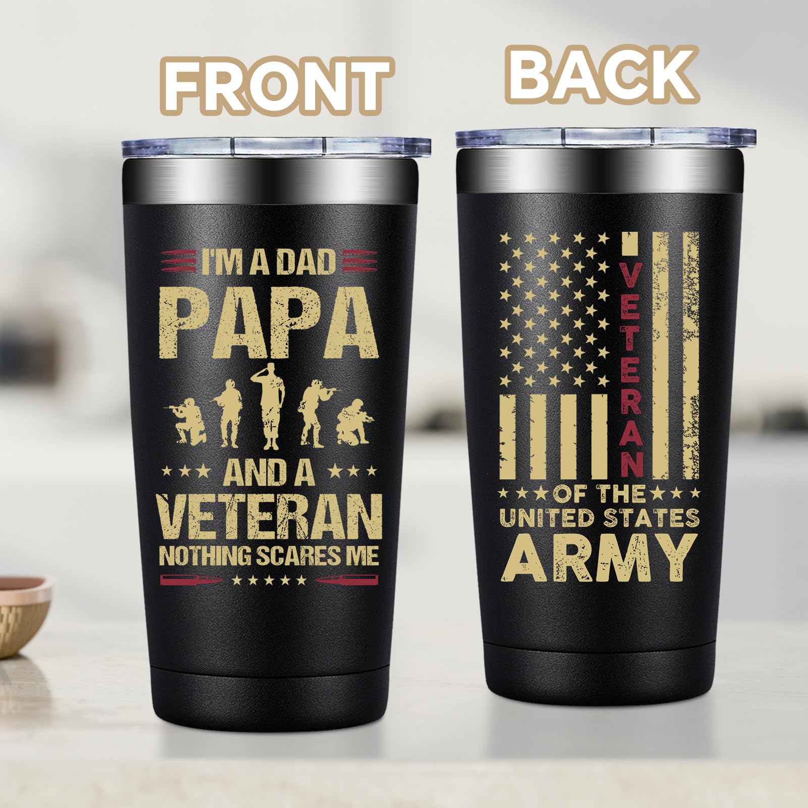 Fufandi 20oz tumbler resists rust and punctures for long-lasting use.