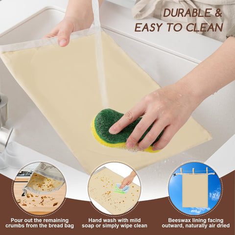 Fufeisi Bread Bags buckle closure doubles as a handy shopping handle.