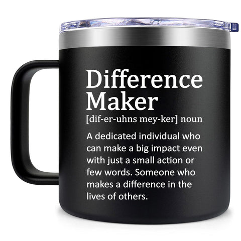 Fufendio Difference Maker 14oz mug with comfortable grip for busy days
