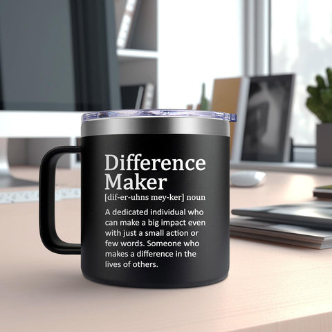 Double-wall insulated mug to preserve beverage temperature
