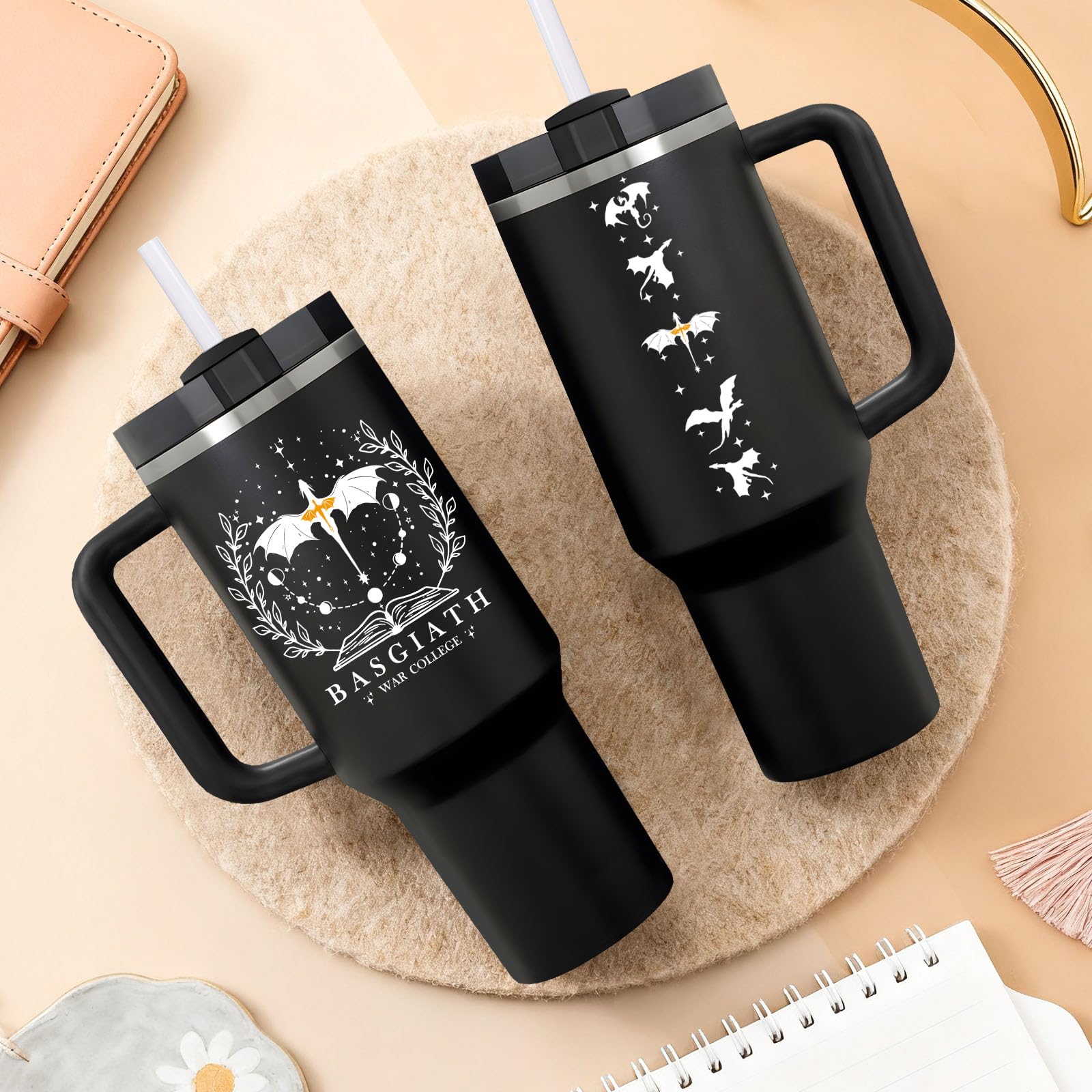 Fufendio Fourth Wing leakproof lid prevents spills during travel