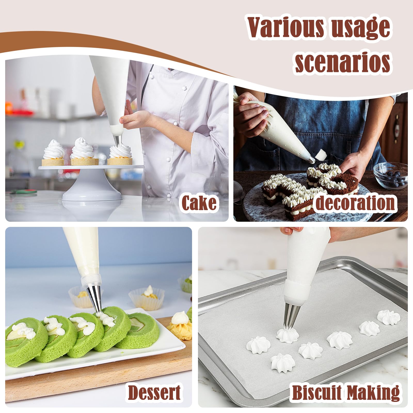 FUGVBB versatile decorating tips for cakes, cupcakes, and cookies.