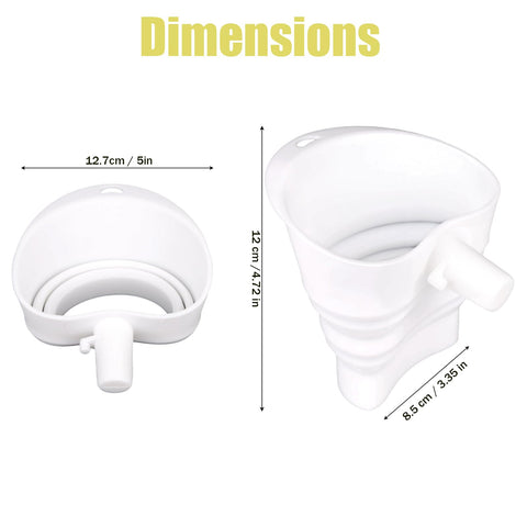 Fukaisu flour funnel guides flour into the bowl with precision during baking prep