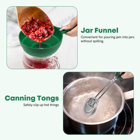 Jar funnel in use for clean filling with Fulgutonit kit