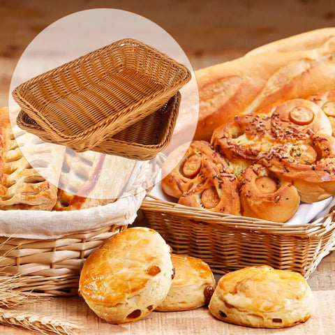 Fulhdedi basket keeps foods organized on counter with easy care