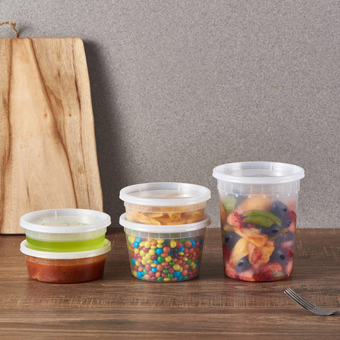 FulING 32oz deli container ideal for meal prep and portion control.