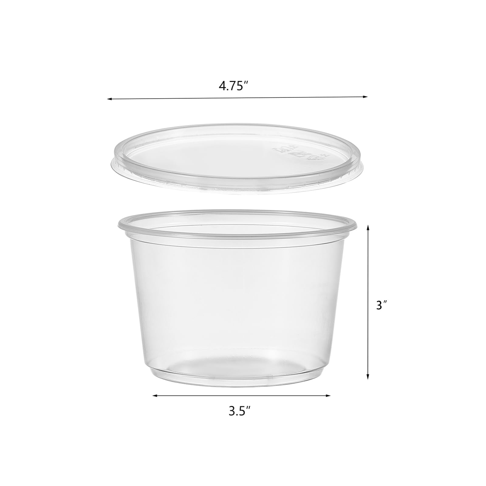FULING deli containers stackable design saves fridge space and keeps ingredients organized.
