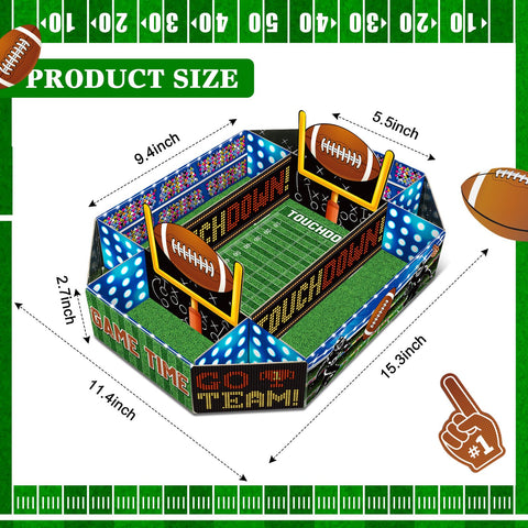 Fullhawl football snack tray compartments for organized snacks during game day