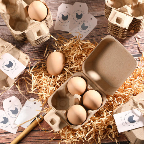 Fullhawl label cards with chicken design for customizable labeling.