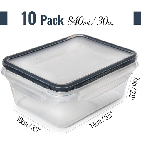 Fullstar 20-piece containers stacked neatly for pantry organization.