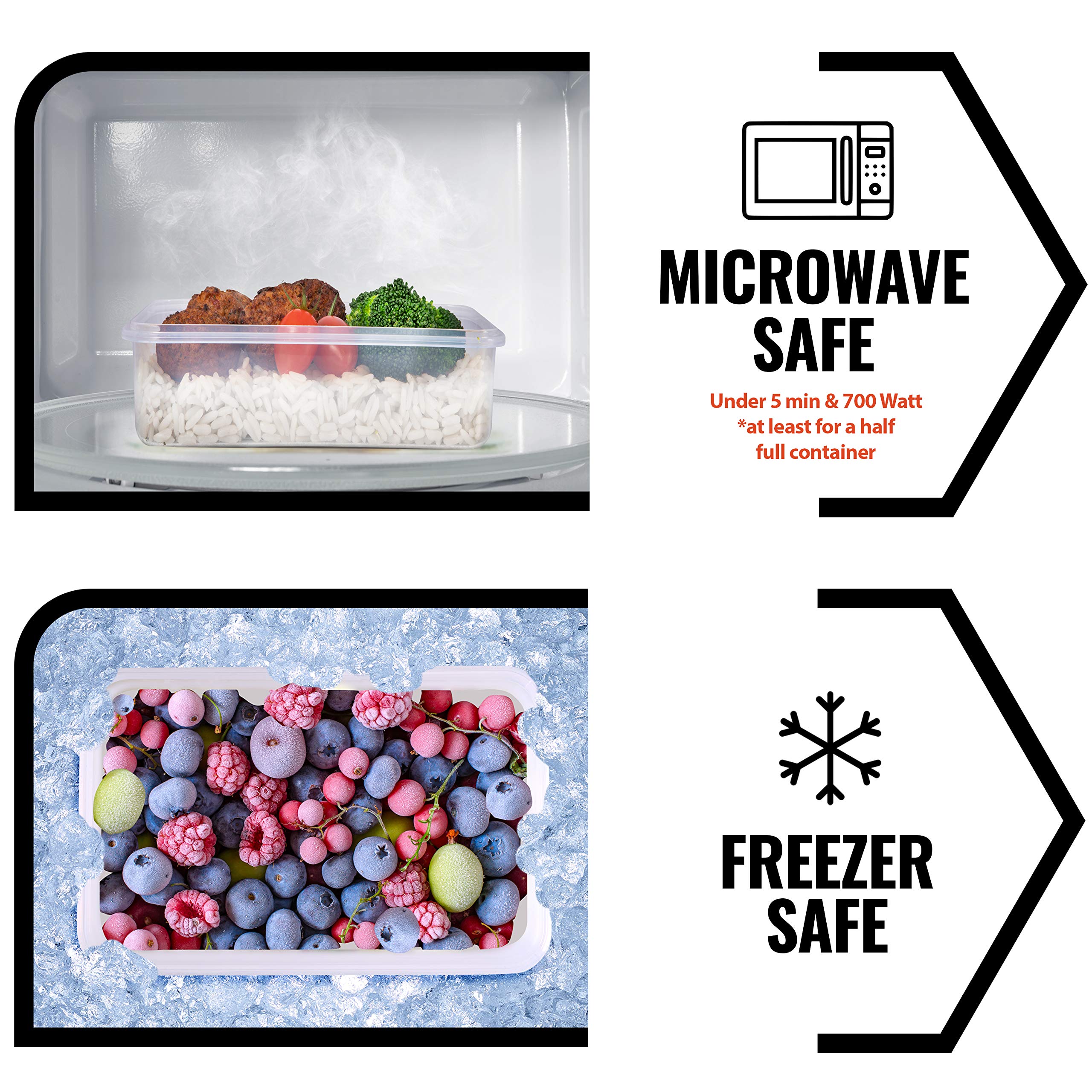 Fullstar airtight leakproof lids prevent spills and odors.