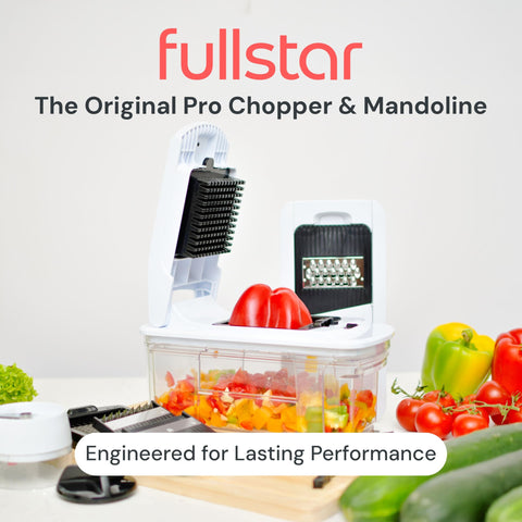 Fullstar blades set for slicing, dicing, julienne and grating with ease.