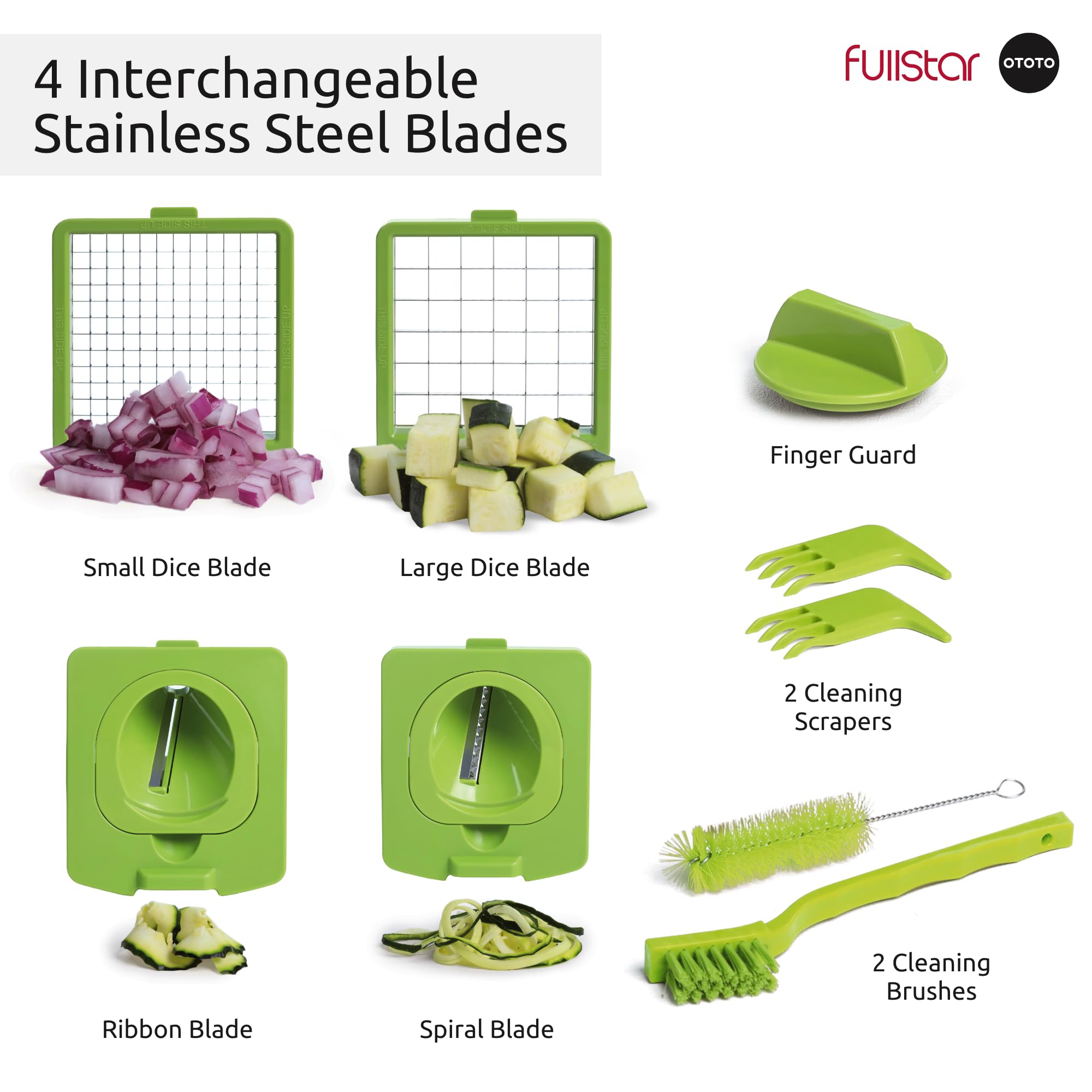Fullstar Croc Chop adjustable slices for customizable veggie prep