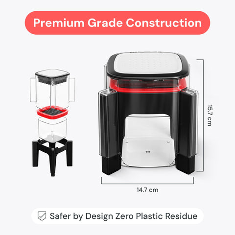 Fullstar ergonomic push handle design reduces effort during slicing.