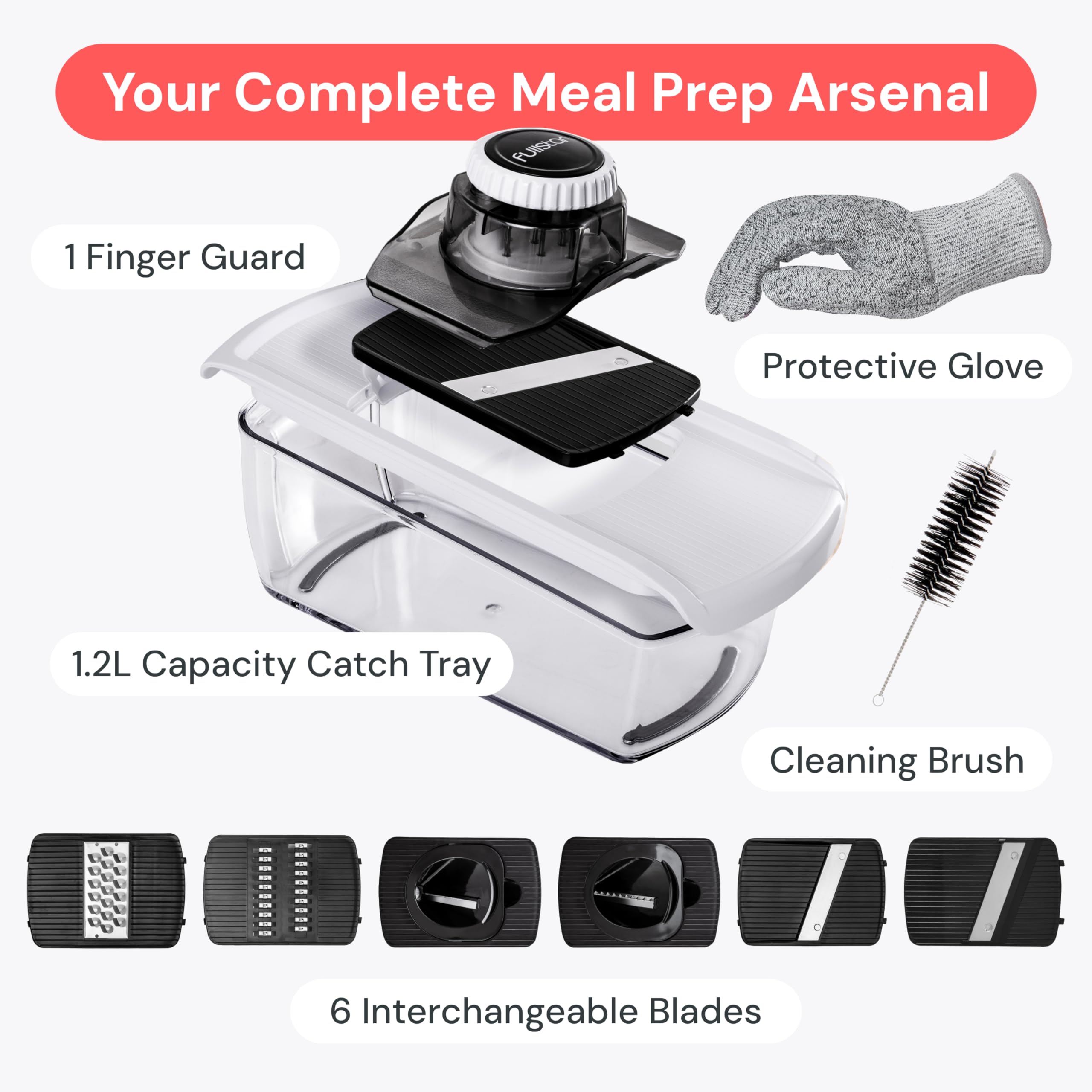 Fullstar mandoline garnish plate helps create plate-friendly garnishes