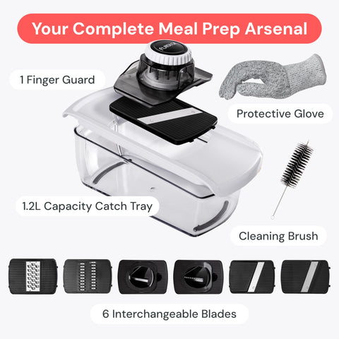 Fullstar mandoline garnish plate helps create plate-friendly garnishes