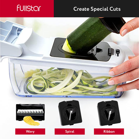 Includes 5mm and 2mm slicers for versatile cuts.
