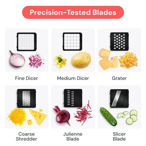Fullstar 6-blade kit includes julienne and shredder options.