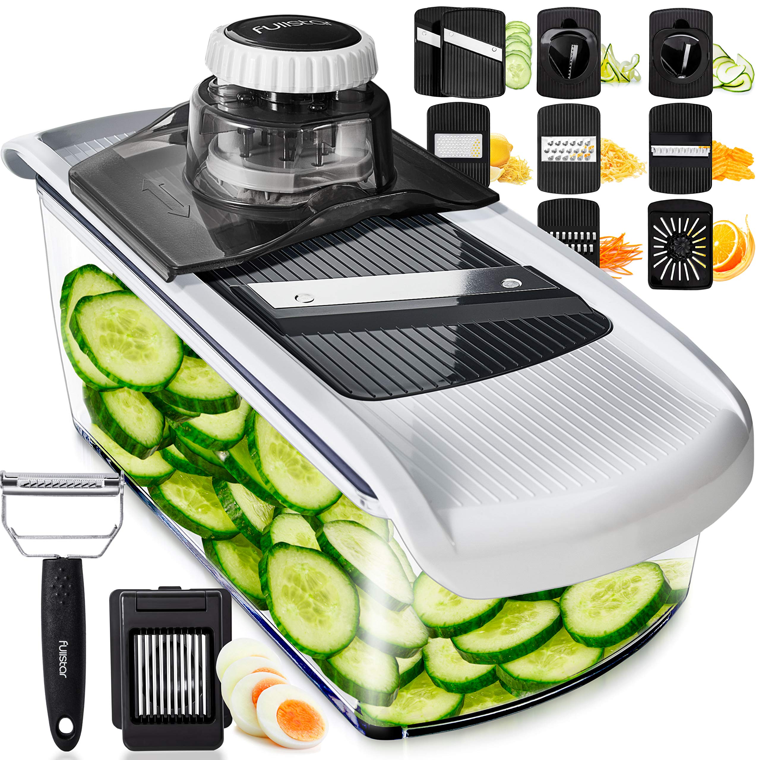 Fullstar mandoline slicer assembly view shows quick setup for meal prep