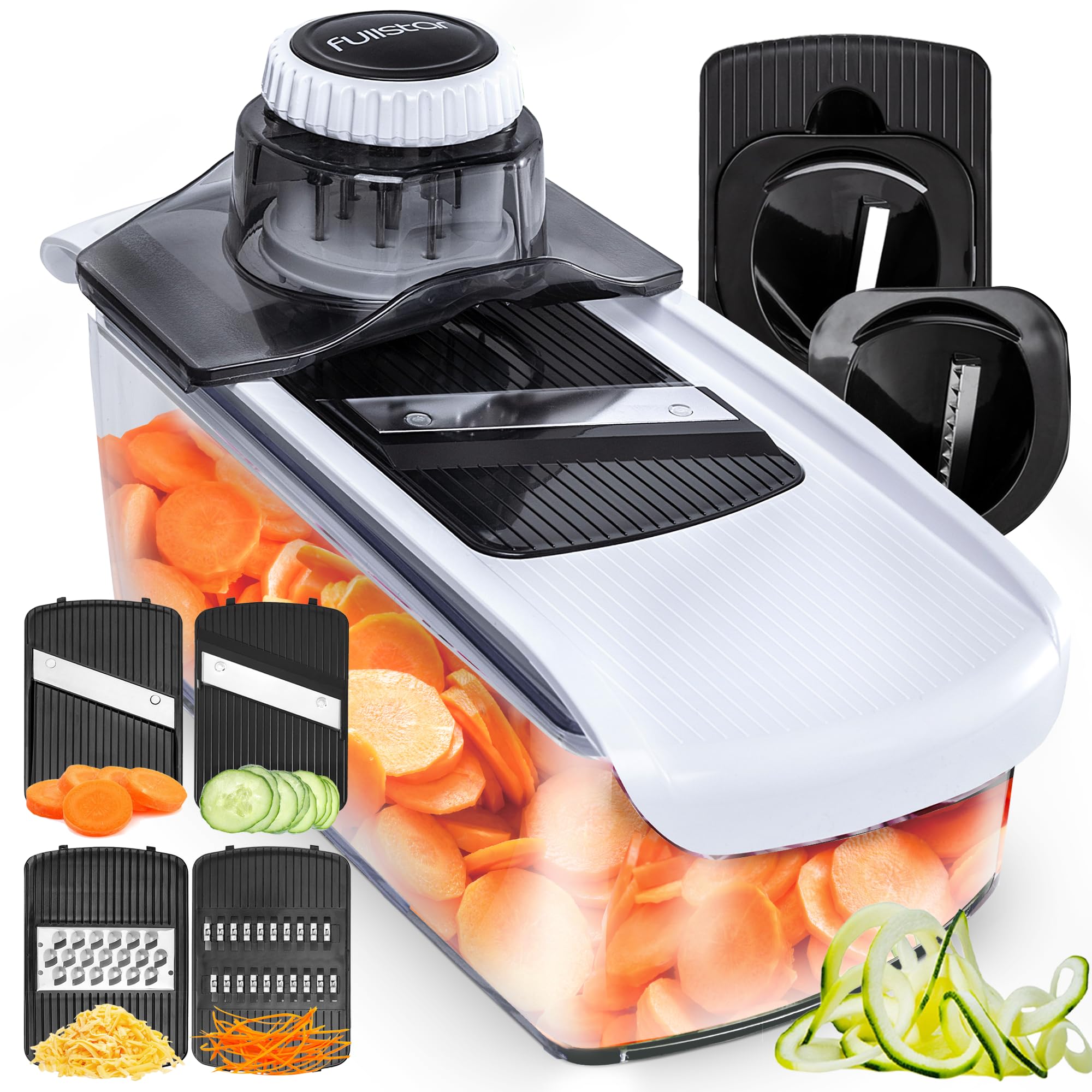 Fullstar mandoline slicer base assembly for precise, stable slicing