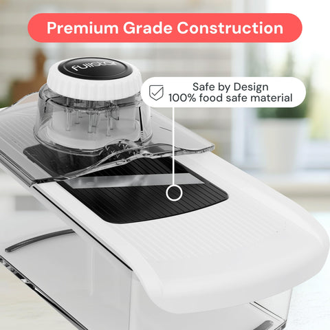 Fullstar Mandoline Slicer catch tray keeps counters tidy and organized