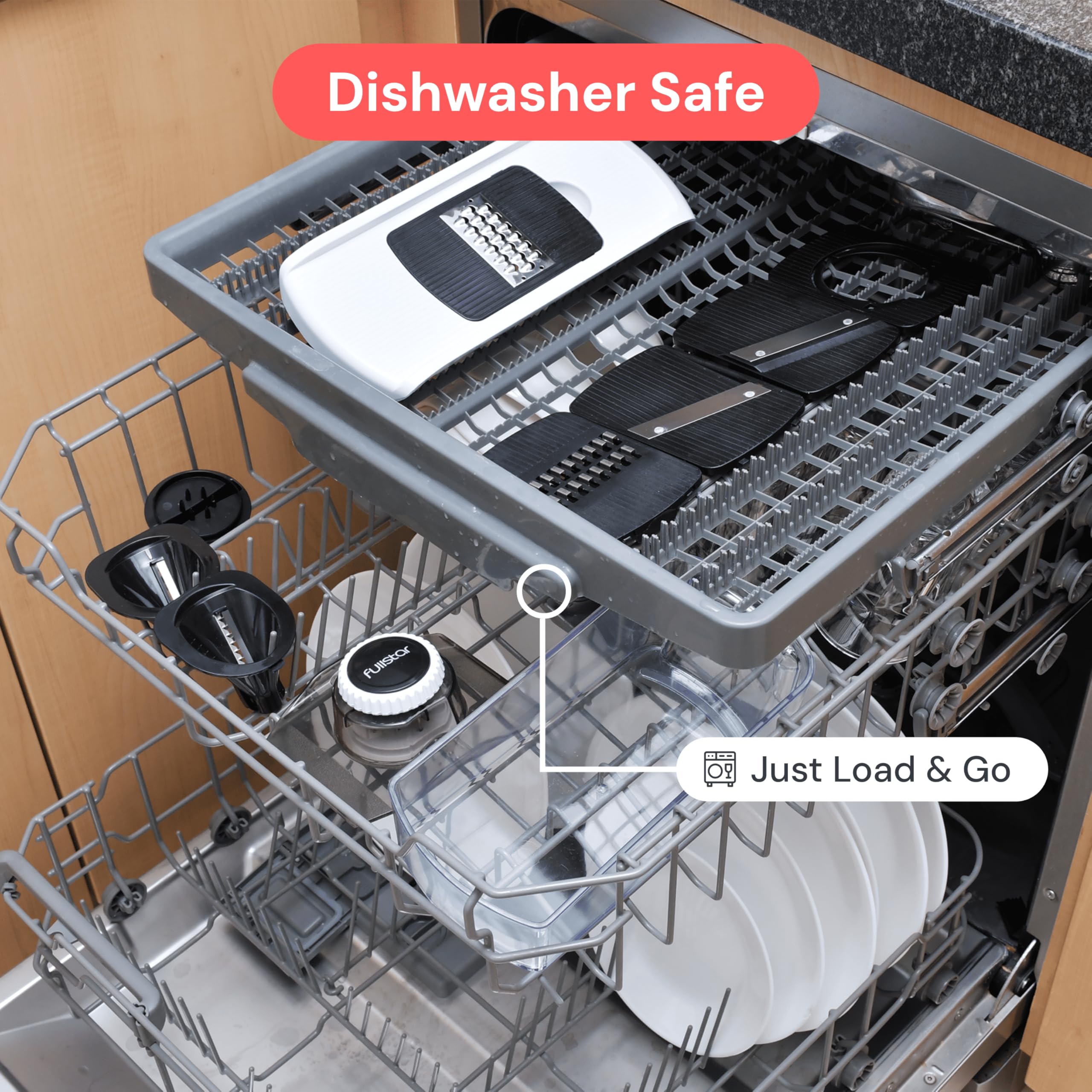 Fullstar mandoline catch tray keeps counters tidy