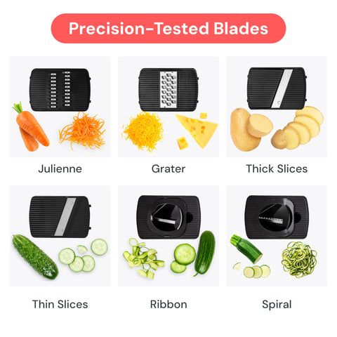 Fullstar mandoline with dishwasher-clean tool eases cleanup after use