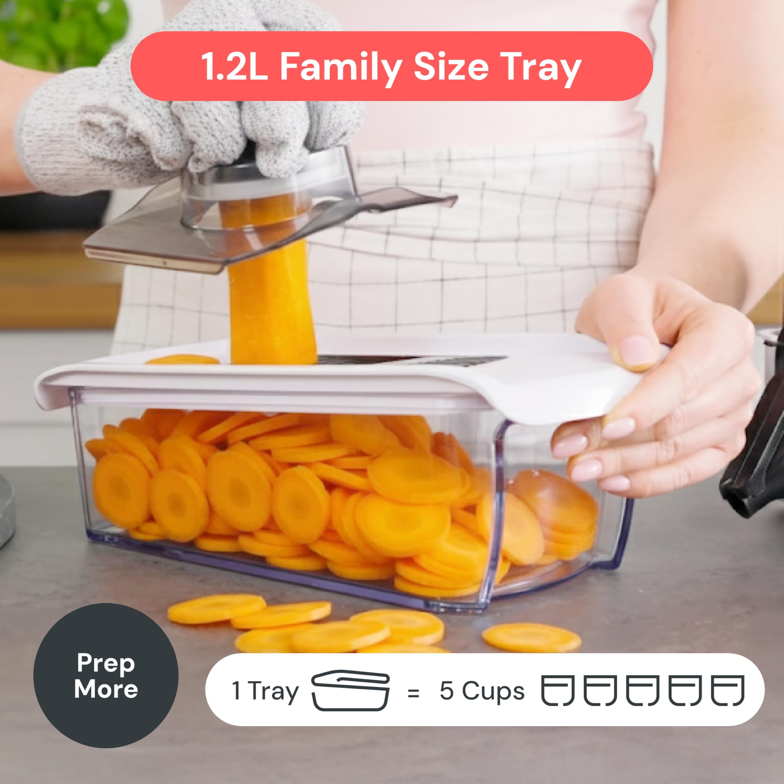 Fullstar Mandoline Slicer non-slip base for stable, confident slicing