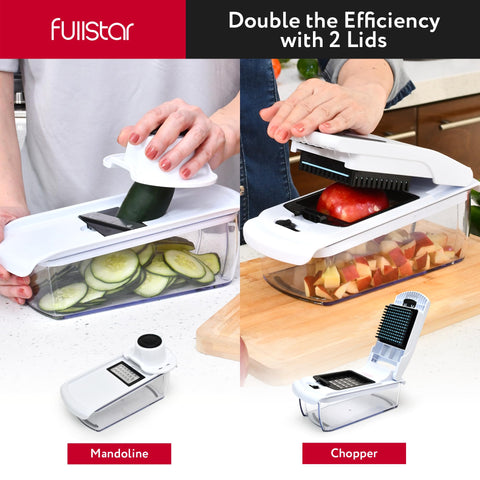 Safety-focused design with finger guard for confident slicing.
