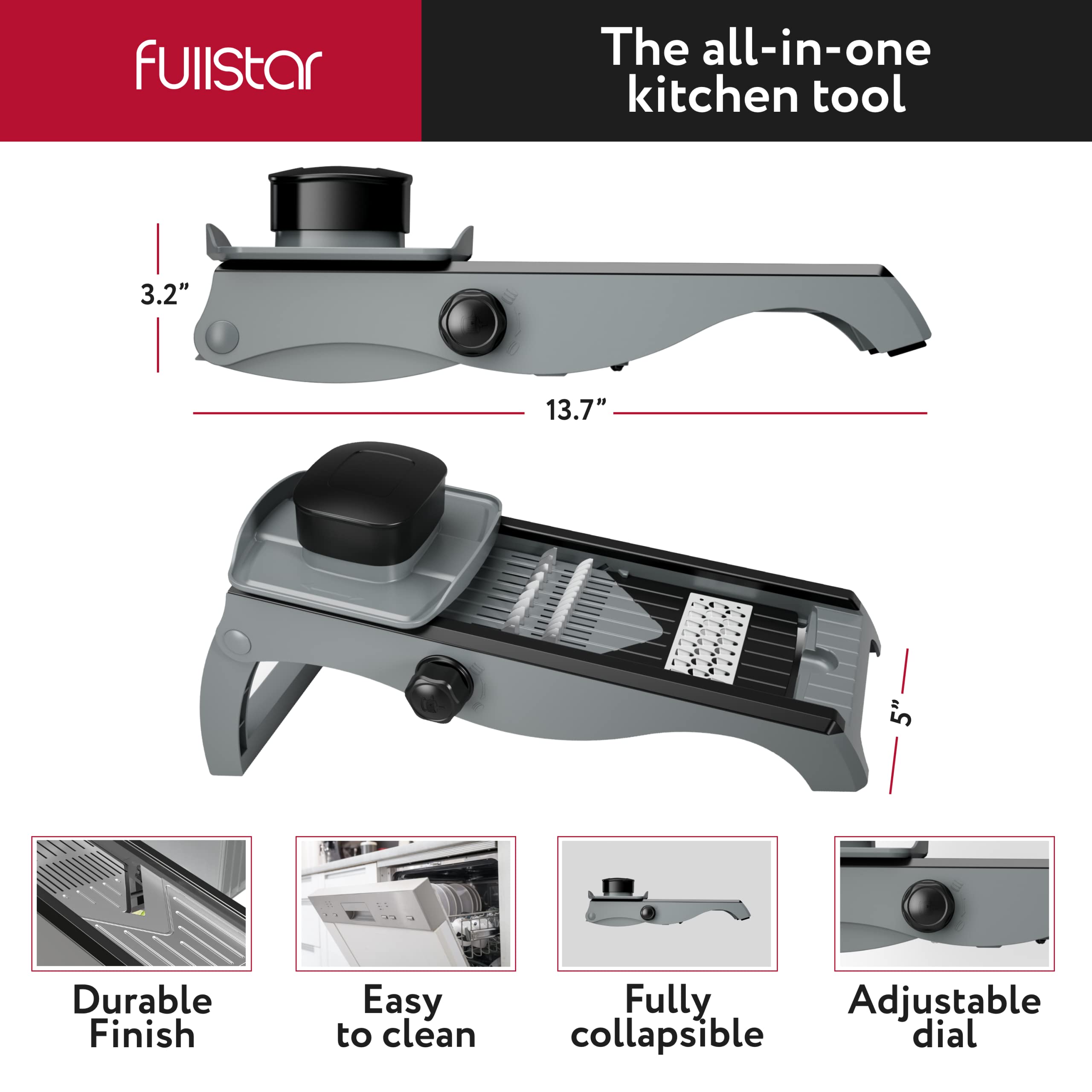 Fullstar safety glove included for confident handling during prep.